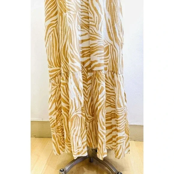 NWT NINE WEST Women Sleeveless Keyhole Full Length Lined Brown Maxi Dress Size L - Picture 3 of 11